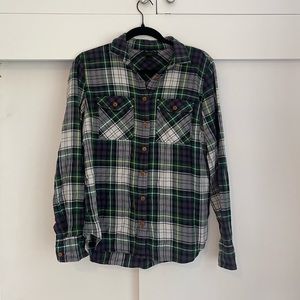 JCrew Button Up Plaid Flannel
